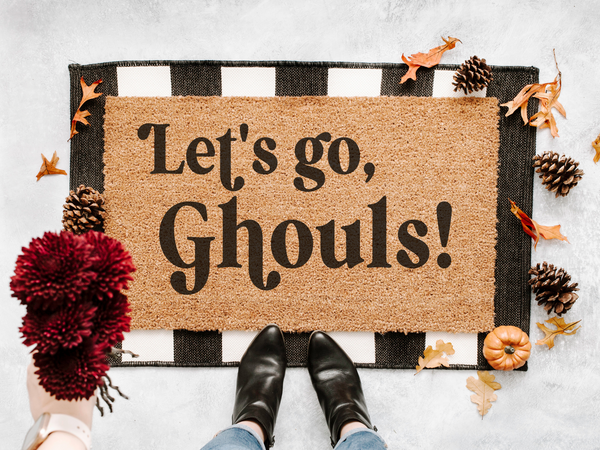 Let's Go Ghouls doormat